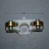 NYLON SLIDING WINDOW HOUSING W/BRASS WHEELS 52-658M - Image 2