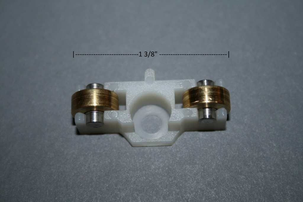 NYLON SLIDING WINDOW HOUSING W/BRASS WHEELS 52658M Window Repair Parts