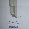 Clearview Sash Guide 2 3/16" x 5/8" x 9/16" Natural 15P12 - Image 2