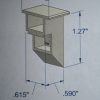 Sash Guide 1 5/16" x 5/8" White 15P03 - Image 2