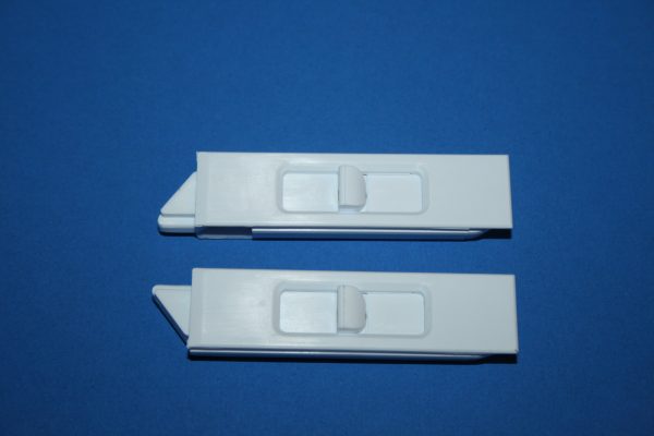Slide on Tilt Latch Blue White Pair 85-819WA 2 5/8 x 11/16