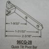 Quick Tilt Pivot Bar 96QC-28 2 3/16" - Image 2