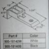 Norandex Sash Cap 900-18140 White or Black 1 3/4" X 7/8" - Image 2
