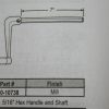 Hex Handle and shaft Crank Handle 900-10738 - Image 2