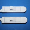 White Tilt Latch Set EZ-Tilt Round Back 2 5/8" x 11/16 V7390 - Image 2