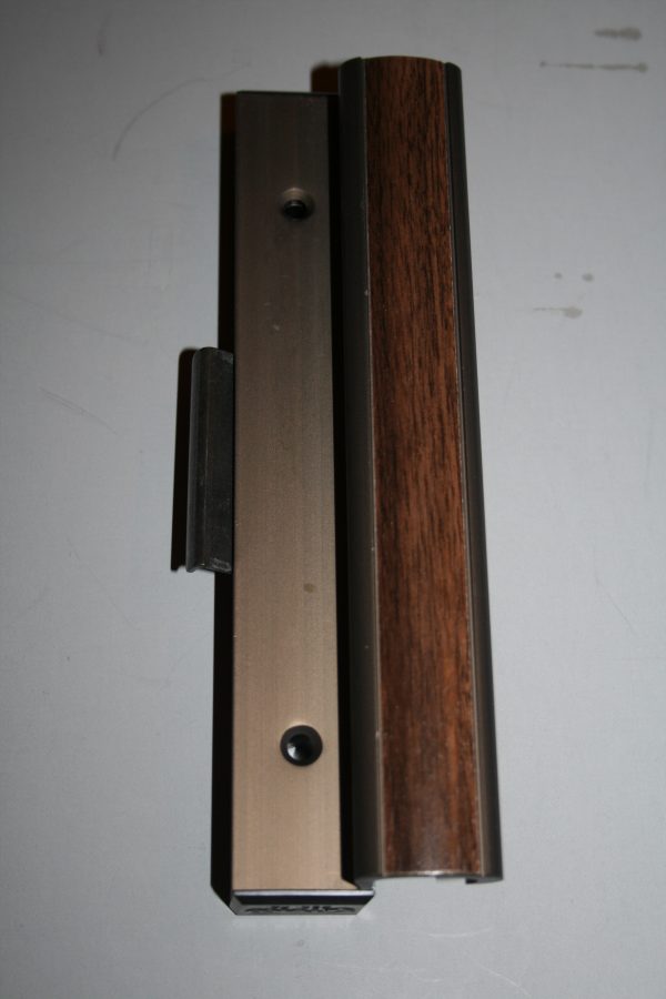Sliding Door Intrior Handle and Lock Wood Grain 30-3059
