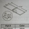 Tilt Release White or Beige 900-19015 Measures  1 13/16" x 5/8" - Image 2