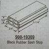 Black 900-19369 Sash Stop 2 1/4" x 1" - Image 2