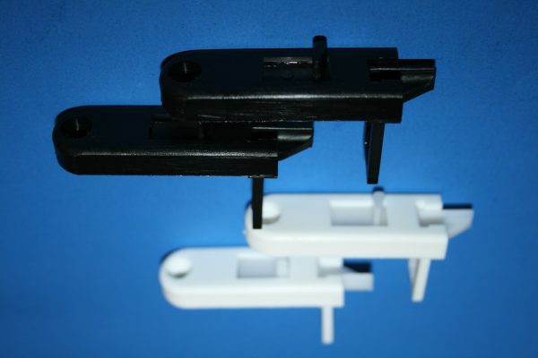Keller Tilt Latch Set 2 9/32" x 3/4" Black or White 83-607