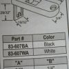 Keller Tilt Latch Set 2 9/32" x 3/4" Black or White 83-607 - Image 2