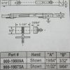 Spectus Internal Tilt latch 900-19869 Set 3 13/16" x 9/16" W/Thumb Button In Line or Off Set - Image 2
