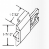 Keller Slide Tilt Latch 1 1/4" x 1 1/2" Black 83-600BA - Image 3