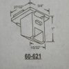 Sash Guide 60-621 White 1" x 3/4" - Image 2