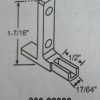 Rehau Pivot Bar 900-22082 Zinc Die Cast 1 7/16 x 5/8" - Image 2
