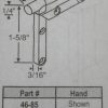 Eared Corner Key 46-85 Die Cast 1 5/8" x 1 5/8" - Image 3