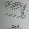 Atrium Roller 52-417 with Brass Wheel  1 5/32" x 1/2" - Image 2