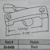 Meeting Rail Lock 50-849B Black 2 1/8" - Image 2