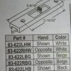 Tilt Latch 83-622 White,Black,Beige 3 9/16" x 7/8" Set - Image 2