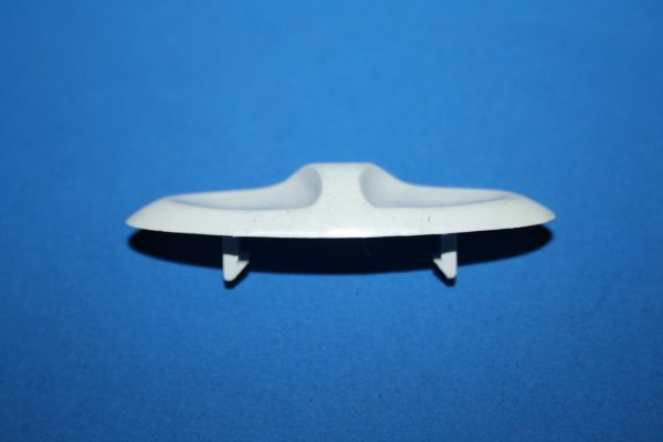 Tilt Slide Button 85-1033W Oval White 2 1/8" x 3/4"