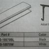 Glazing Bead 900-18970W 3/8" X 9/16" White or Black 3' or  6' Lengths - Image 2