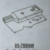 Pivot Bar 85-788NW Zinc 2 5/16" x 11/16" - Image 2