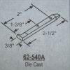 Pivot Bar 62-540A 2 1/2" X 3/8" Die Cast - Image 2
