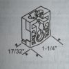 Pivot Shoe 62-50014 used with inverted Link 1 1/4" x 9/16" - Image 2