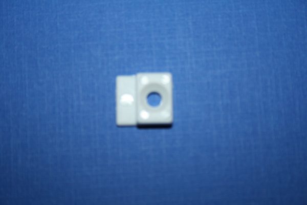 Face Guide with Screw Hole 9/16" x 1/2" White 76-600