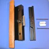 Rollyson Patio Door Handle 13-258 Black Finish with Wood Handle - Image 2