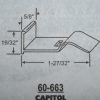 Capitol Sash Guide 1 27/32" x 19/32" Metal 60-663 - Image 2