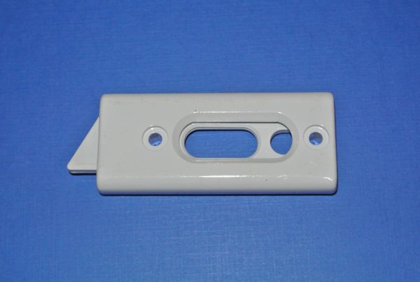 Reversible Tilt Latch P56-P57 White 3 1/8" x 1 3/8" Extended Posts