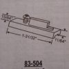 Die Cast Pivot Bar 2" x 1/4"  83-504 - Image 2