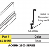 Acorn 2300 Series Glazing Bead 65-101NS Black 3/4" - Image 2