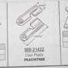 Peachtree Screen Clip Set 900-21432 Clear Plastic - Image 2