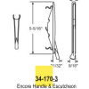 Encore Handle & Escutcheon Tango White or Brown 34-170 - Image 3