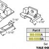 Yale Ogron Sash Guide Set 900-5550 Black or Natural 1 1/8" x 7/8" - Image 4