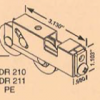 Door Roller 9-362X Tandem Roller 3" w/ 1 1/4" Wheels - Image 2