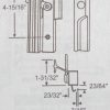 Patio Door Handle Set 13-271 Black or White - Image 2