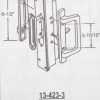 PGT / Truth Patio Door Handle 13-423 White or Bronze - Image 2