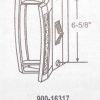 Norandex Patio Door Handle 900-16317 Black - Image 2