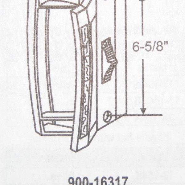 Norandex Patio Door Handle 90016317 Black