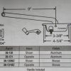 Fenestra Face Mounted Casement Operator w/ Handle 36-130 Brown or Aluminum - Image 3