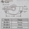 Truth Entrygard Cam Lock 50-369 Bronze,White or Almond - Image 5