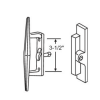 Acorn DorWAL Patio Door Handle 13-106 Set - Image 3