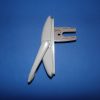 Hurd New Style Vinyl Casement window lock 2864 used After 2002 4 5/8" x 3/4" center hole to center hole measures 3 3/4" - Image 2