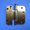 Hurd Horizontal Adjustable Door Hinge Right Handed Antique Brass HR027 - Image 2