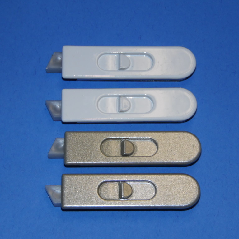 Hurd Tilt Latch Metal Housing HRD03 White or Gold 2 9/16" x 11/16"