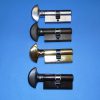 CES Knob Cylinder 31.5/31.5 Solid Brass,Keyed Brushed Chrome,Brown, Oiled Rubbed,Polished Brass 5251 - Image 2