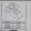 Lawson Sash Guide 60-935 White or Black - Image 2