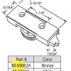 Front Release Tilt Latch 85-936 White or Bronze 2 9/16" - Image 3